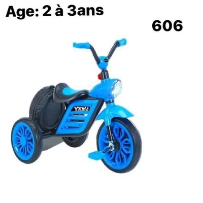 Vélo à 3 Roues  Tricycle Pour Enfant 2 à 3 ans avec Lumière