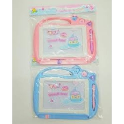 Ardoise Magique, Dessin Magnétique  Effaçable pour Enfant avec 3 tampons