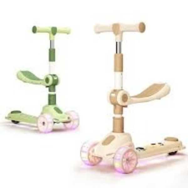Trottinette pliable pour enfants de 3 à 12 ans avec lumières