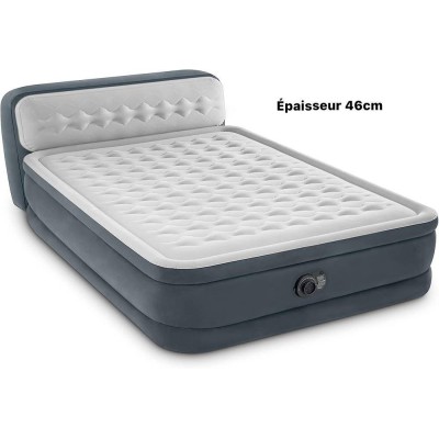 Matelas Gonflable 2 Places  avec tête de lit intégré