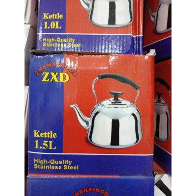 Bouilloire Sifflante en Acier Inoxydable  1.5 Litres