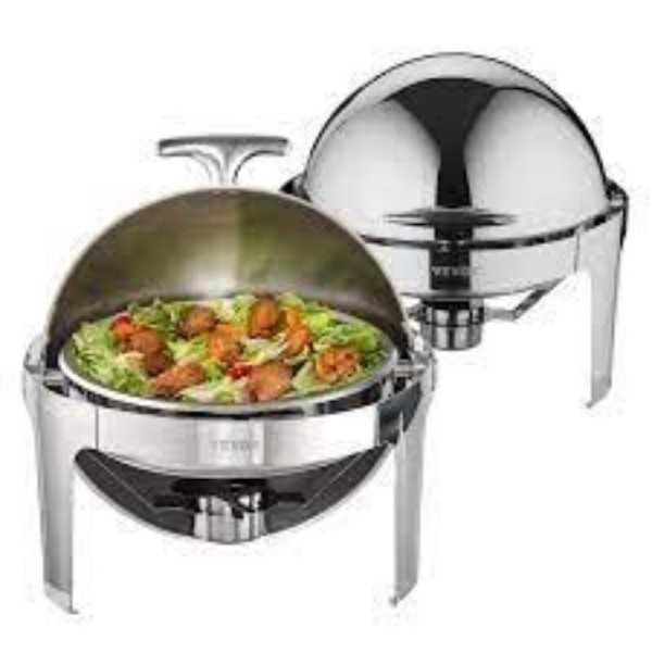 Chafing Dish En Acier Inoxydable, Chauffe-plats  6 .8L argente