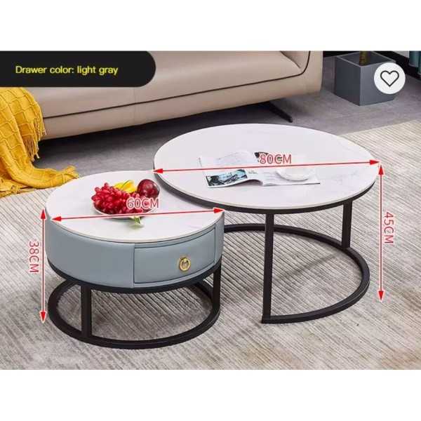Table basse gigogne élégante et polyvalente