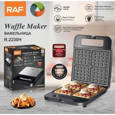 Gaufrier double face doré RAF Machine à panini