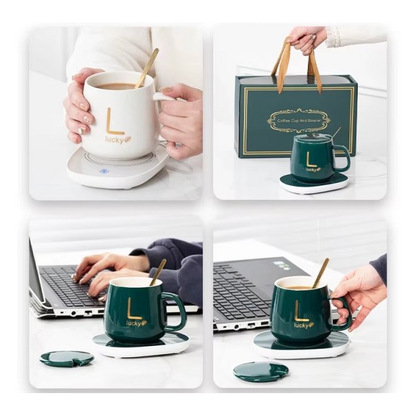 Tasse thermique, chauffe-café intelligent avec cuillère