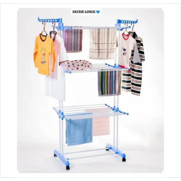 Sèche  Linge Pliable Grand Modèle  A 3 Niveaux