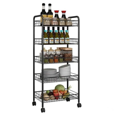 Chariot de Rangement Mobile 4 Niveaux