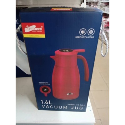 Thermos Intelligent 1,6L avec Doublure en Verre et Affichage de Température