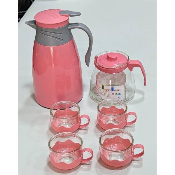 Ensemble Théière, Tasse en Verre & Thermos - Pratique et Élégant