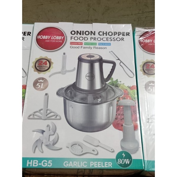 Hachoir à Oignons & Robot Culinaire 5L Multifonction