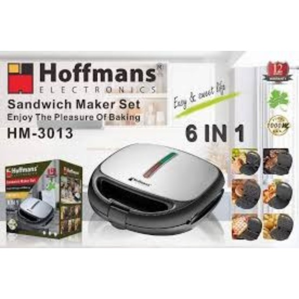 Découvrez l'Appareil à Sandwich 6 en 1 Hoffmans : Polyvalence et Saveurs à Toute Heure