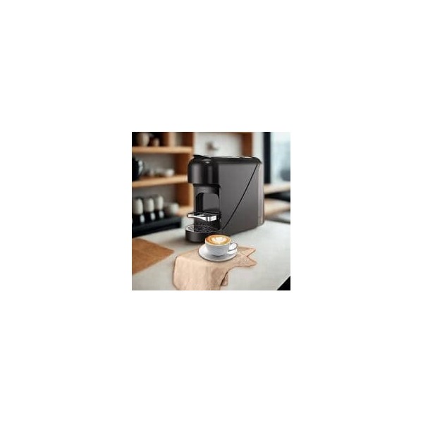 Machine à café à capsules , 2 tailles de café 19 bars, 1400W, réservoir 0,9 L