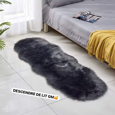 Tapis en Fausse Peau de Mouton – Moelleux et Doux – 100 x 80 cm