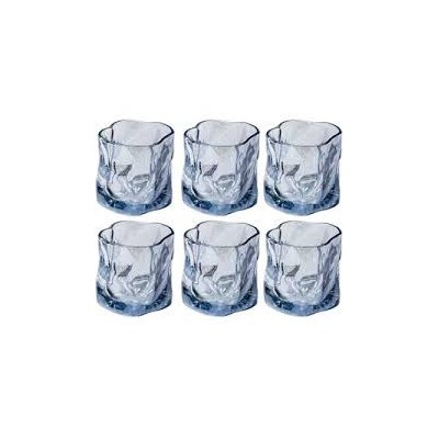 Lot de 6 Verres à Boisson en Cristal – Design Torsadé Élégant  Verres Résistants et Raffinés pour Eau, Jus, Cocktails