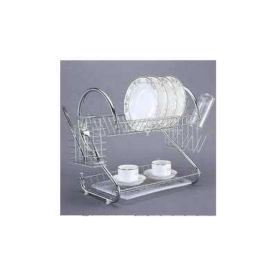 Égouttoir à vaisselle double couche – Séchage efficace et rangement optimisé pour la cuisine