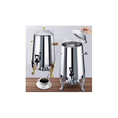 Thermos Distributeur de Boissons Chaudes 13L Inox – Urne à Café avec Robinet Anti-Goutte – Chauffage au Carburant – 65 Tasses