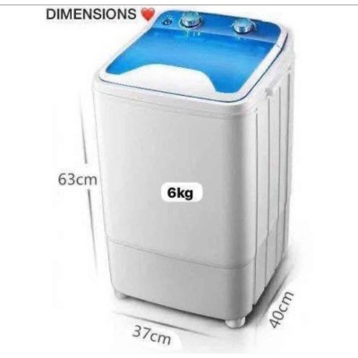 Mini Machine à Laver Compacte 6 kg - Lave-Linge Semi-Automatique