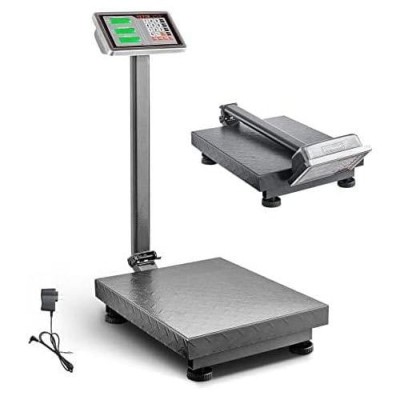 Balance professionnelle pliable 600 kg avec écran LCD – plateforme sur roulettes