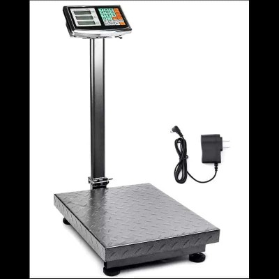 Balance professionnelle pliable 600 kg avec écran LCD – plateforme sur roulettes
