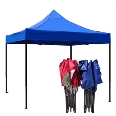 Tente de réception pliable 3x3m m avec sac de transport – mariage, fête, plage, camping