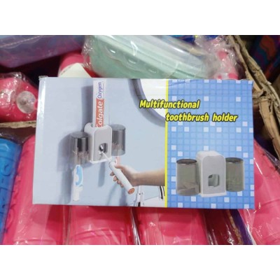 Support à Brosse à Dents avec Distributeur de Dentifrice – Design Moderne