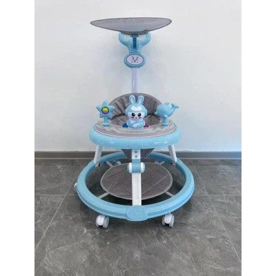 Trotteur Bébé Pliable avec Parasol, Lumière et Musique – Réglable en Hauteur dès 6 Mois