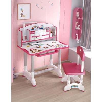 Bureau et Chaise Enfant Réglables – Ensemble d’Étude Simple et Économique pour la Maison