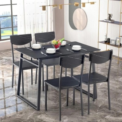 Table à Manger Rectangulaire Moderne 5 pièces