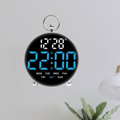 Horloge Numérique LED Multifonction – Grand Écran, Double Alarme et Affichage Température