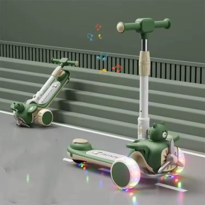 Trottinette 3-en-1 pour Enfants avec LED et Musique