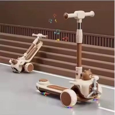 Trottinette 3-en-1 pour Enfants avec LED et Musique