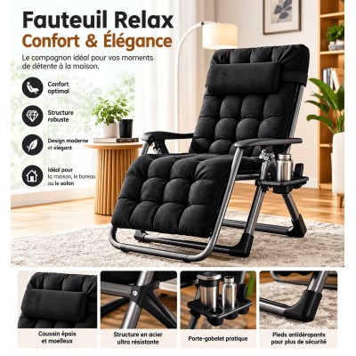 Fauteuil Relax Inclinable : Confort & Élégance pour la Maison