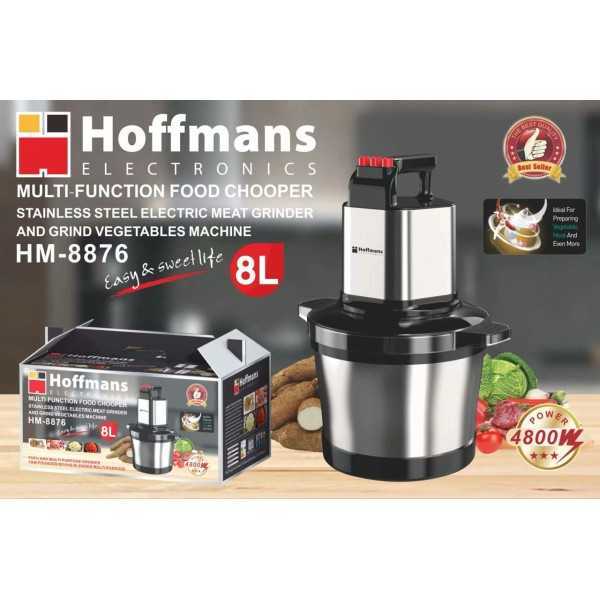 Hachoir Mixeur multifonction en acier inoxydable 8 litres viande et legume