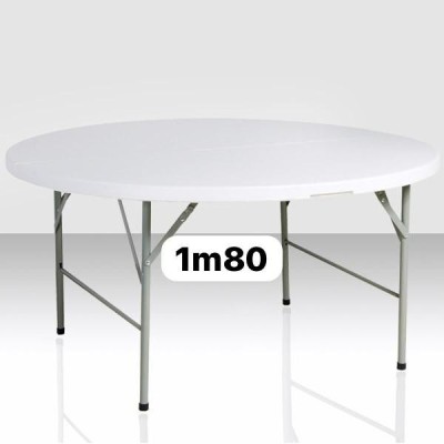 Table pliante dressage  D'évènement Ou Traiteur, Ronde Multi-Usage 1.50M