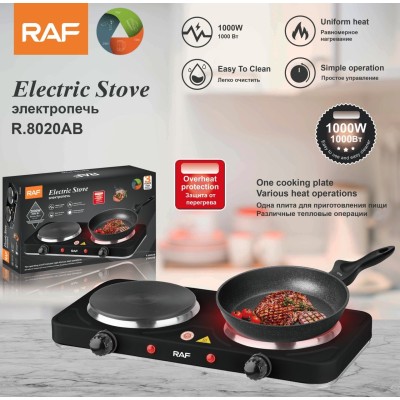 Plaque électrique 2 feux Plaque de Cuisson Chauffante Double