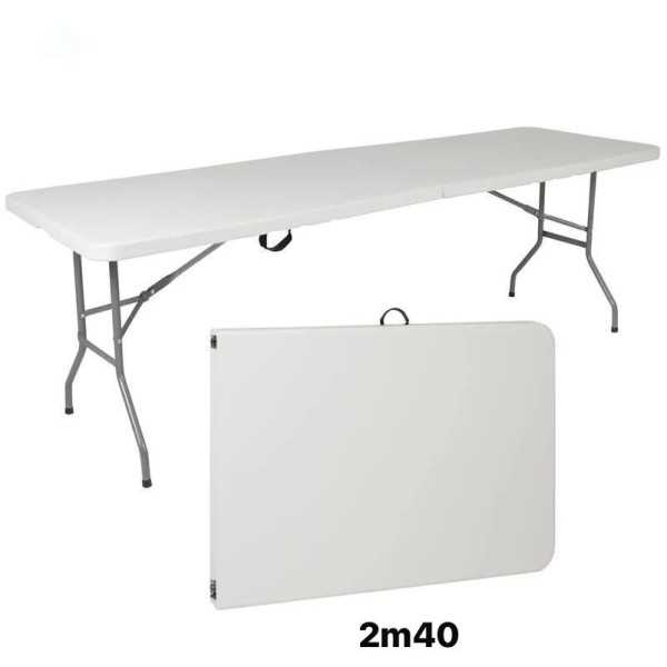 Table pliante rectangulaire dressage 2.40M