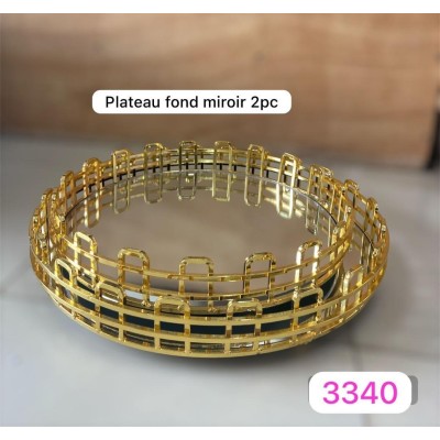 Plateau de service  décoratif 2 pièces