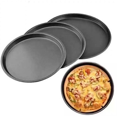 Lot de 3 Plateaux à pizza ou à gâteau antiadhésif